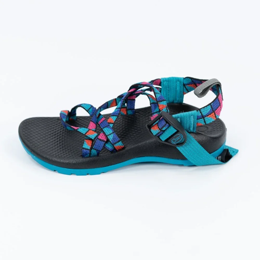 Chaco Kid's ZX1 Ecotread 'Break Teal' J180264 Outdoor Sandals size 2 Y